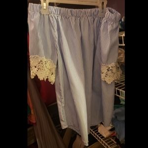 Off the shoulder blouse